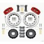 Wilwood 140-13062-DR Dynapro 6 Front Hat Kit 12.88in Drilled Red 2002-Up Mini Cooper w/ Lines