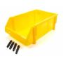 TRIPLE X RACE COMPONENTS TXRPA-PBIN-8005-ORD Plastic Storage Bin Small Yellow 7x5x3