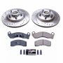 PowerStop K3089 Z23 Daily Driver Carbon-Fiber Ceramic Brake Pad and Drilled & Slotted Rotor Kit