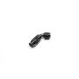Radium Engineering 14-0632 6AN HOSE END, 45 DEGREE, PTFE, BLACK
