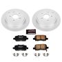 PowerStop CRK2382 Genuine Geomet Coated Rotor and Low-Dust Ceramic Brake Pad Kit