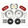Wilwood 140-13583-R AERO4 Rear Kit 14.00 Red 2007-2011 BMW E90 Series w/Lines
