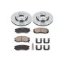PowerStop KOE163 OE Stock Replacement Low-Dust Ceramic Brake Pad and Rotor Kit