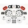 Wilwood 140-11072-DR Forged Dynalite Front Kit 12.19in Drill Red 1965-1969 Mustang Disc & Drum Spindle