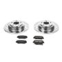 PowerStop K6168 Z23 Daily Driver Carbon-Fiber Ceramic Brake Pad and Drilled & Slotted Rotor Kit