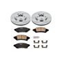 PowerStop KOE1586 OE Stock Replacement Low-Dust Ceramic Brake Pad and Rotor Kit