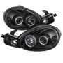 SPYDER 5009906 Projector Headlights - LED Halo - Black