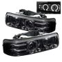 SPYDER 5009616 Projector Headlights - LED Halo - Smoke
