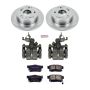 PowerStop KCOE2270D OE Stock Replacement Low-Dust Ceramic Brake Pad, Rotor and Caliper Kit