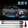 XKGLOW XK041005-AB XK Glow Strip Single Color Underglow LED Accent Light Car/Truck Kit Light Blue - 8x24In + 4x 8In