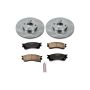 PowerStop KOE6786 OE Stock Replacement Low-Dust Ceramic Brake Pad and Rotor Kit