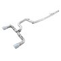 AWE Tuning 3020-32030 Ford Focus RS Track Edition Cat-back Exhaust - Chrome Silver Tips