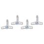 PROFORM PFM440-902 Mopar V/C Wing Nuts Chrome Blue Emblem