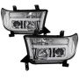 SPYDER 5084651 Projector Headlights - Version 2 - Light Bar DRL - Chrome