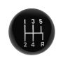 Shift Knob - w/5-Speed Pattern - Black