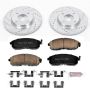PowerStop K5817 Z23 Daily Driver Carbon-Fiber Ceramic Brake Pad and Drilled & Slotted Rotor Kit