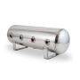 Air Lift 12958 2.5 Gal Alum Air Tank - (4) 1/4in Face Ports & 1/4in Drain Port - 20in L X 6in D - Polished