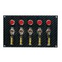 MOROSO MOR74148 Fiber Design Switch Panel - Black/Black