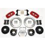 Wilwood 140-10947-R AERO4 Rear P-Brake Kit 14.00in Red Big Ford Old Style 2.36in Offset