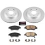 PowerStop CRK2386 Genuine Geomet Coated Rotor and Low-Dust Ceramic Brake Pad Kit