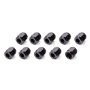 FRAGOLA FRG481806-BL-10 #6 Aluminum Tube  Nuts (10pk) Black