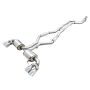 AWE Tuning 3015-42150 2019+ BMW M340i (G20) Resonated Touring Edition Exhaust - Quad Chrome Silver Tips