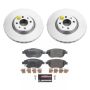 PowerStop ESK6426 Genuine Geomet Coated Rotors, ECE-R90 Brake Pads + Hardware Kit