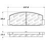 Stoptech 309.03320 Performance 89-95 Mazda RX7 / 03-05 Mazda 6 Rear Brake Pads