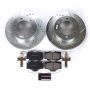 PowerStop K1233 Z23 Daily Driver Carbon-Fiber Ceramic Brake Pad and Drilled & Slotted Rotor Kit