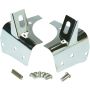 Kentrol 97-06 Jeep Wrangler TJ Light Bracket Pair - Polished Silver