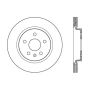 Stoptech 128.62127R Sport Cross Drilled Brake Rotor - Front Left
