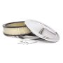 RACING POWER CO-PACKAGED RPCR5195 14x3 Muscle Car Plain Offset A/C Chrome