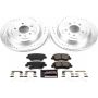 PowerStop K7401 Z23 Daily Driver Carbon-Fiber Ceramic Brake Pad and Drilled & Slotted Rotor Kit