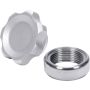 ALLSTAR PERFORMANCE ALL36161 Filler Cap Silver with Weld-In Steel Bung Small