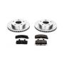 PowerStop K2126 Z23 Daily Driver Carbon-Fiber Ceramic Brake Pad and Drilled & Slotted Rotor Kit