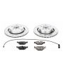 PowerStop K581 Z23 Daily Driver Carbon-Fiber Ceramic Brake Pad and Drilled & Slotted Rotor Kit