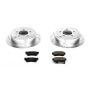 PowerStop K5213 Z23 Daily Driver Carbon-Fiber Ceramic Brake Pad and Drilled & Slotted Rotor Kit
