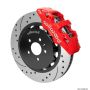 Wilwood 140-14588-DR AERO6 Front Kit 15.00in BBK - 08-12 Audi A4/A5/S5 - Drilled & Slotted Rotor - Red