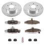 PowerStop K1531-26 Z26 Street Performance Ceramic Brake Pad and Drilled & Slotted Rotor Kit