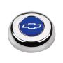 GRANT GRT5630 Chrome Horn Button Chevy Bowtie Blue/Silver