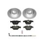 PowerStop ESK4677 Genuine Geomet Coated Rotors, ECE-R90 Brake Pads + Hardware Kit