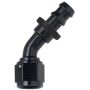 FRAGOLA FRG204510-BL Hose Fitting #10 45 Deg Push Lock Black