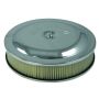 MOROSO MOR65913 14x3 Air Cleaner Kit w/Raised Bottom Chrome