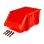 TRIPLE X RACE COMPONENTS TXRPA-PBIN-8077 Plastic Storage Bin Red 9-1/2 x 6-1/4 x 4-1/2