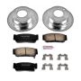 PowerStop K5901 Z23 Daily Driver Carbon-Fiber Ceramic Brake Pad and Drilled & Slotted Rotor Kit