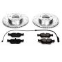 PowerStop K496 Z23 Daily Driver Carbon-Fiber Ceramic Brake Pad and Drilled & Slotted Rotor Kit