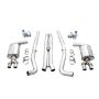 AWE Tuning 3020-42076 2017+ Challenger 5.7L Touring Edition Exhaust - Non-Resonated - Chrome Silver Quad Tips