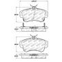 Stoptech 305.08410 Street Select Brake Pads - Front