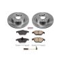 PowerStop KOE5626 OE Stock Replacement Low-Dust Ceramic Brake Pad and Rotor Kit