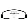EBC Brakes ED91892 Truck/SUV Extra Duty Brake Pads
